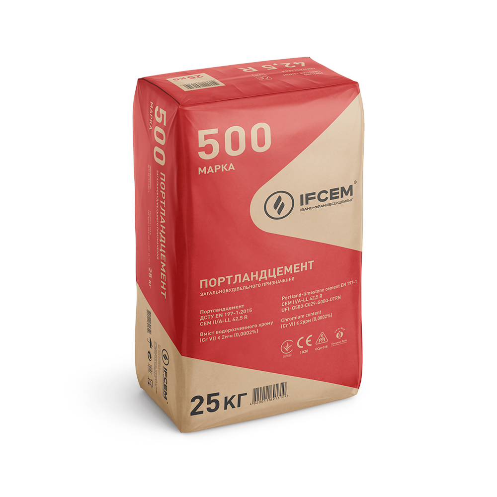 Портландцемент CEM II/A-LL 42,5 R IFCEM 25 кг